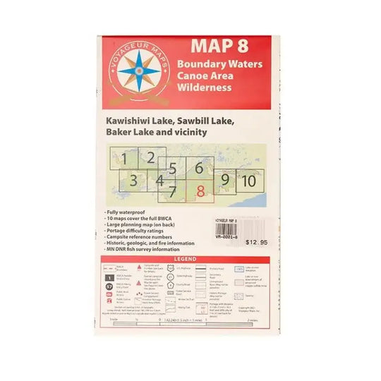 Voyageur Boundary Waters Maps Map 8