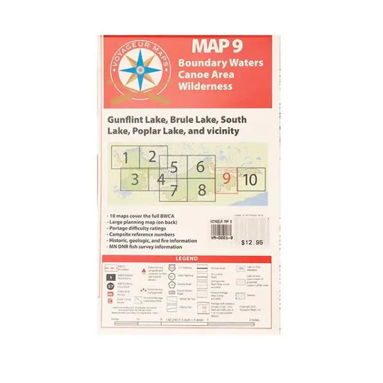 Voyageur Boundary Waters Maps Map 9