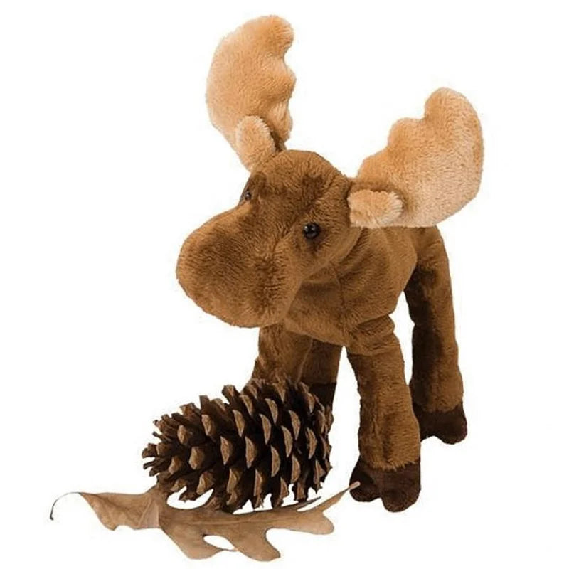 Cuddle Toys Lumber Jack Moose with a white background