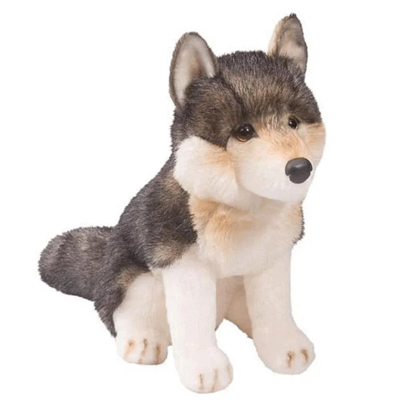 Cuddle Toys Atka Wolf with a white background
