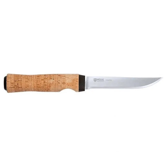 Helle Hellefisk Knife with a white background