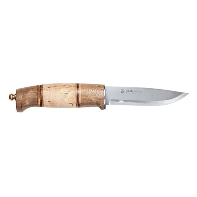Helle Harding Knife with a white background