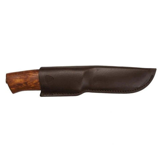 Helle Alden Knife with a white background