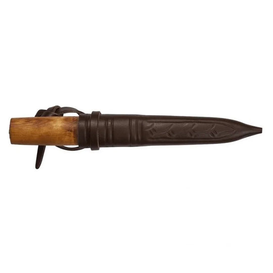 Helle Viking Knife with a white background