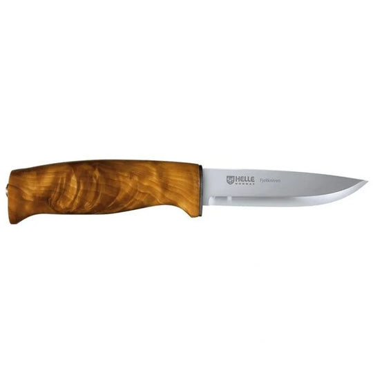 Helle Fjellkniven Knife with a white background