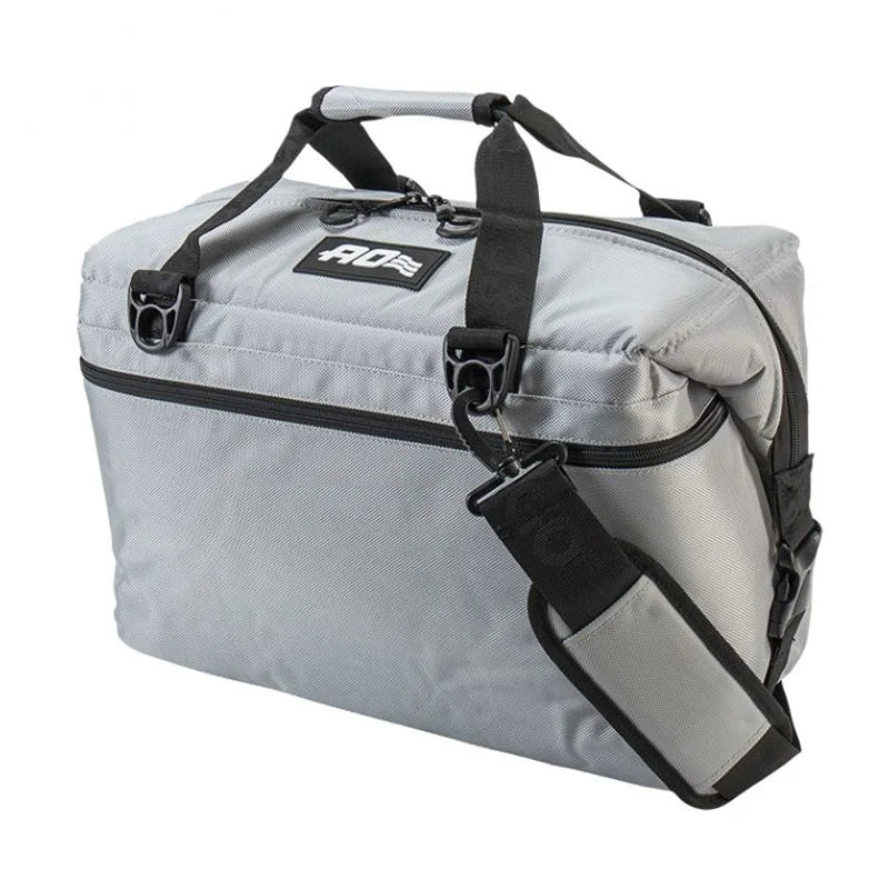 AO Ballistic Cooler - 12 Pack in silver with white background