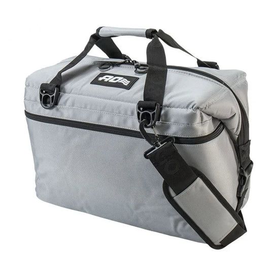 AO Ballistic Cooler - 12 Pack in silver with white background