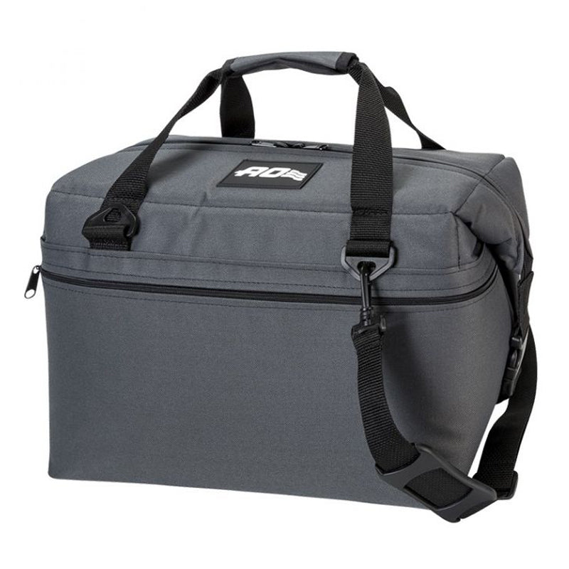 AO Canvas Cooler - 24 Pack in charcoal with white background
