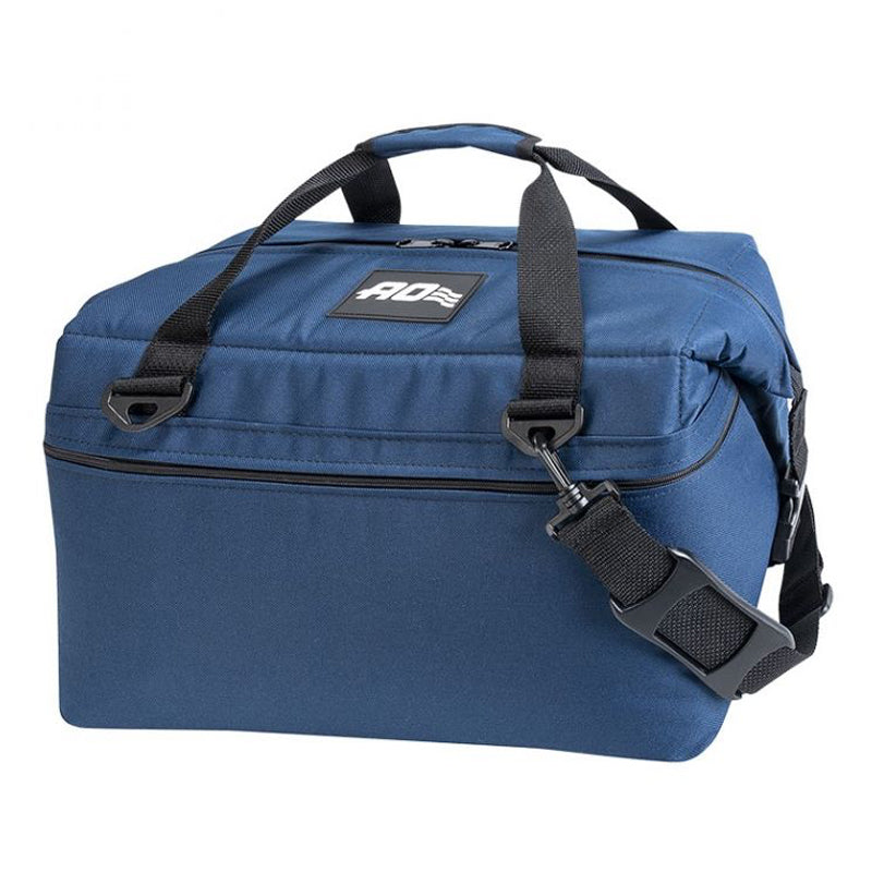 AO Canvas Cooler - 24 Pack in navy with white background