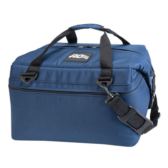 AO Canvas Cooler - 24 Pack in navy with white background
