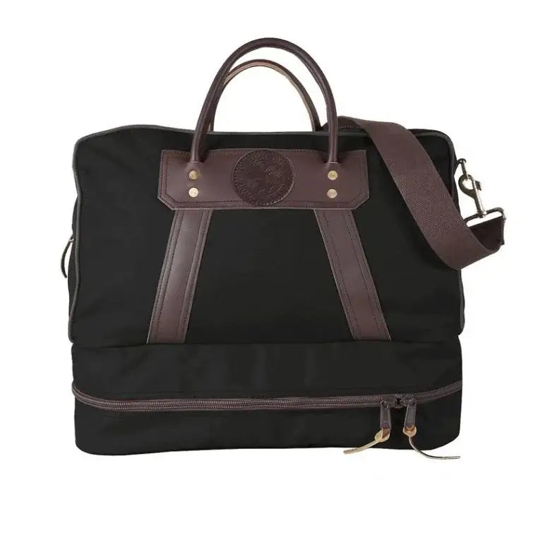 The Boot Duffel In Black On A White Background