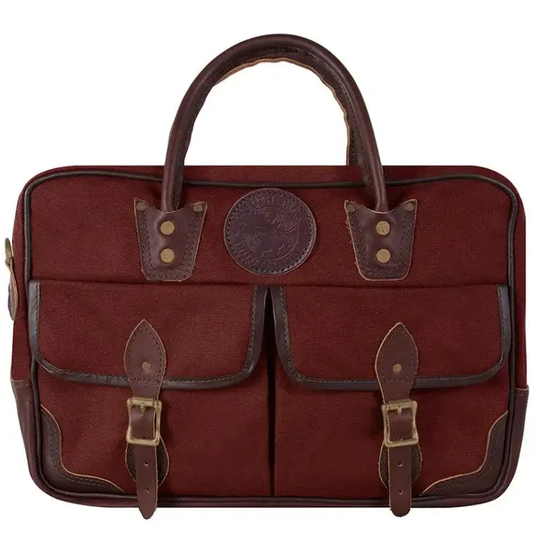 Freelance Briefcase In Burgundy On A White Background