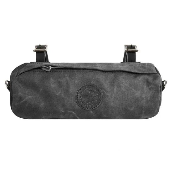 Candy Bar Bike Bag In Waxed Grey On A White Background