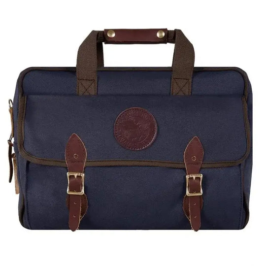 Classic Carry-On Bag In Navy Blue As Seen On A White Background