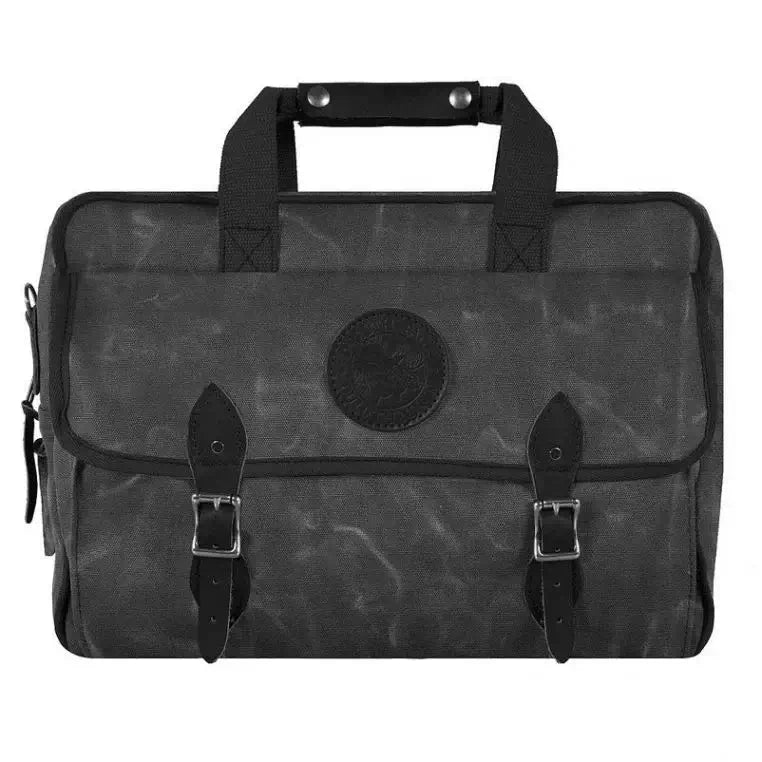 Classic Carry-On Bag In Waxed Grey As Seen On A White Background