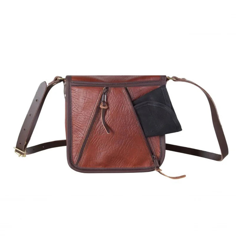 Bison Leather Conceal and Carry Mini Haversack Back Pouch