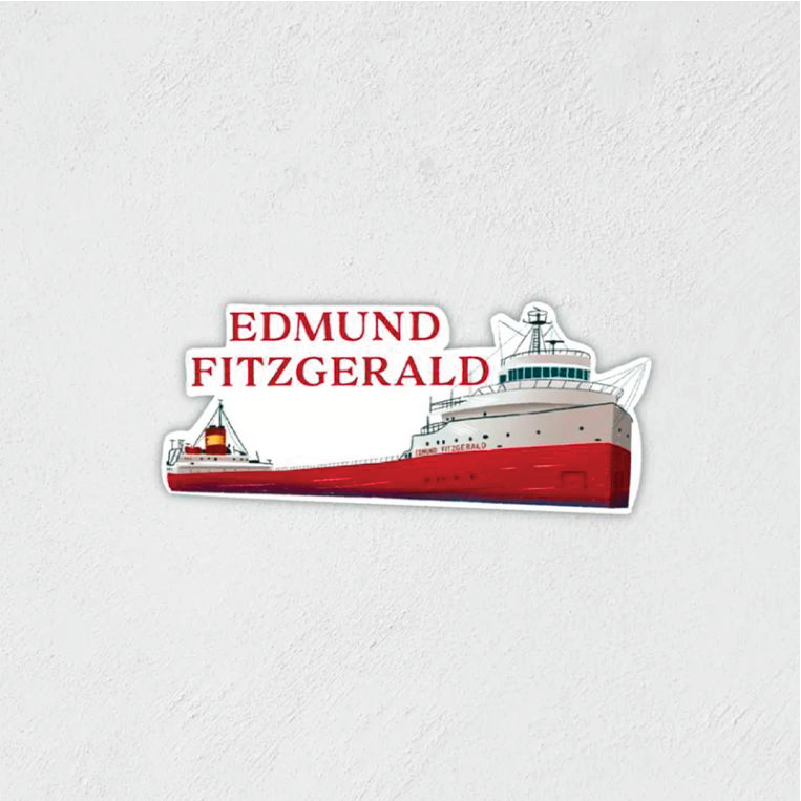 Sticker of the Edmund Fitzgerald