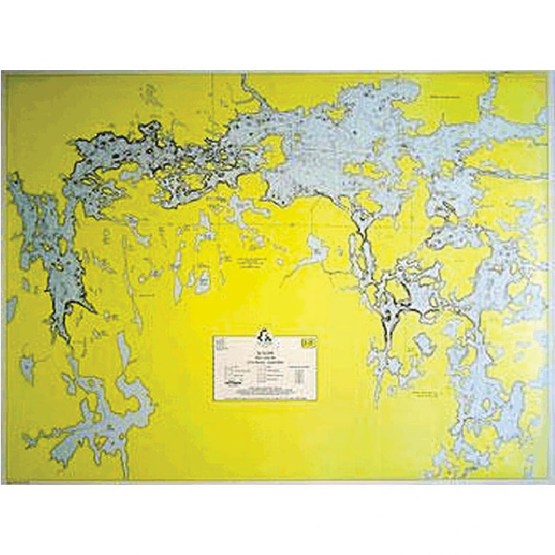 Lac La Croix - Hydrographic on white background