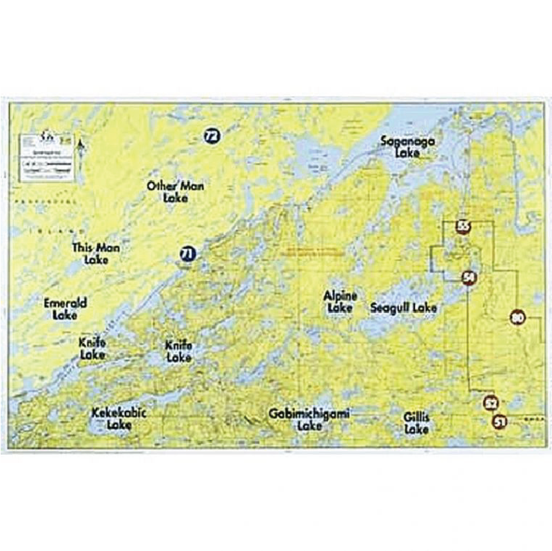 Special Seagull Area map on a white background