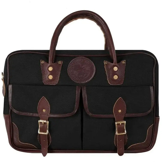 Freelance Briefcase In Black On A White Background
