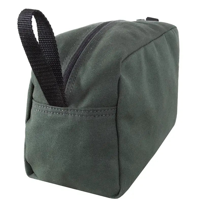 Large Grab-N-Go Bag In Olive Drab Green As Seen From The Side On A White Background