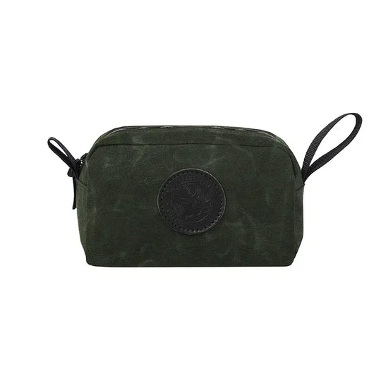 Large Grab-N-Go Bag In Waxed Olive Drab Green On A White Background