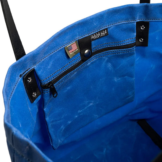 Limited Edition Waxed Blue Market Tote