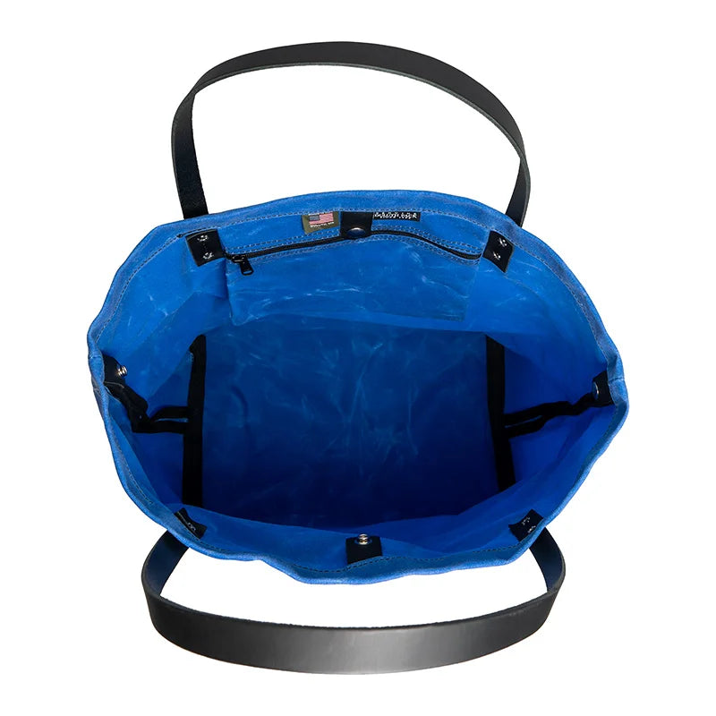 Limited Edition Waxed Blue Market Tote