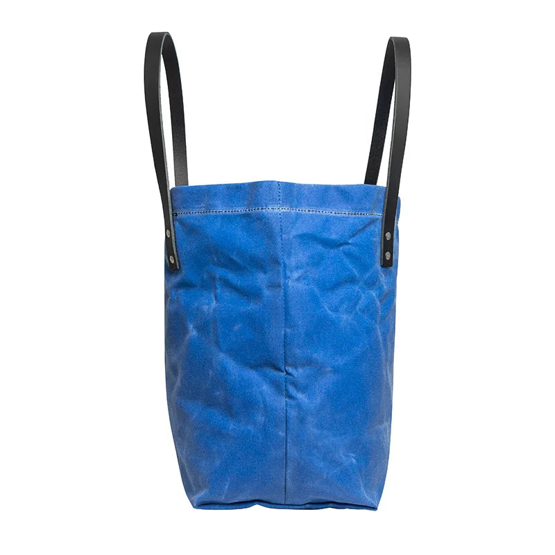 Limited Edition Waxed Blue Market Tote