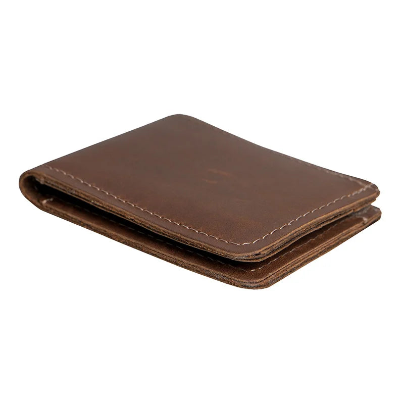 North Star Leather Bifold Leather Wallet Closed Side