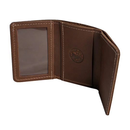 North Star Leather Trifold Leather Wallet Open Side 2