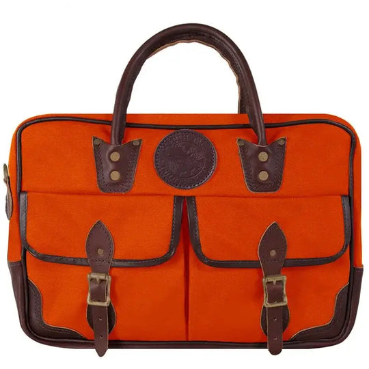 Freelance Briefcase In Orange On A White Background
