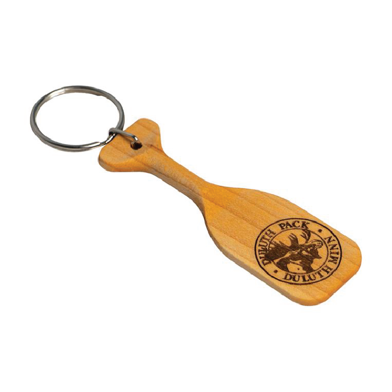 Paddle Keychain at an angle on a white background