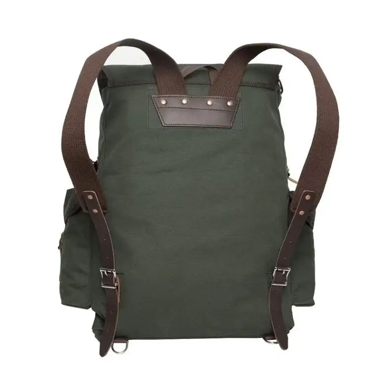 Pathfinder Pack In Olive Drab Green As Seen From The Back On A White Background