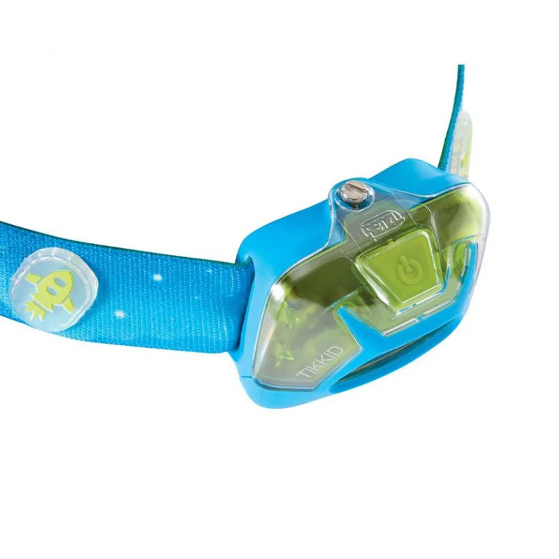 Petzl TIKKID Kids Headlamp 20 Lumens in blue with a white background