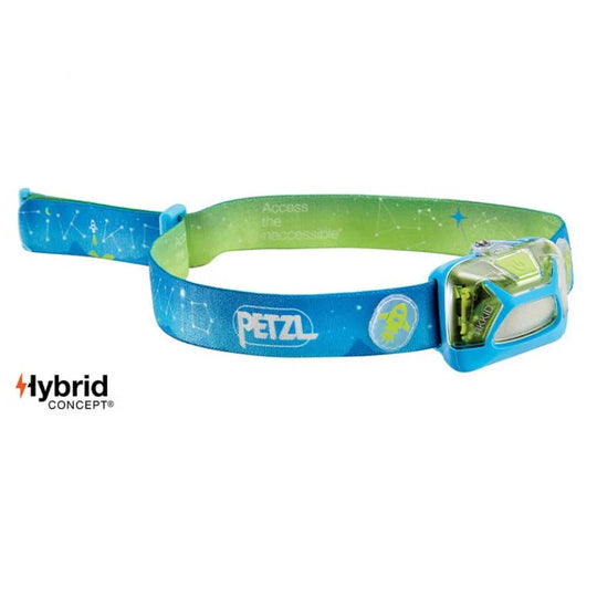 Petzl TIKKID Kids Headlamp 20 Lumens in blue with a white background