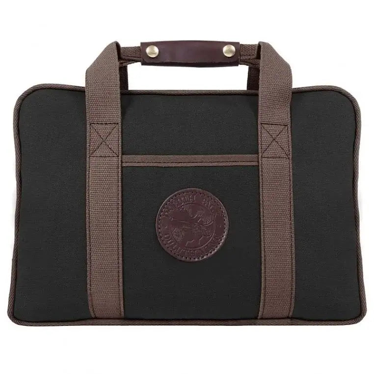 Safari Briefcase In Black On A White Background