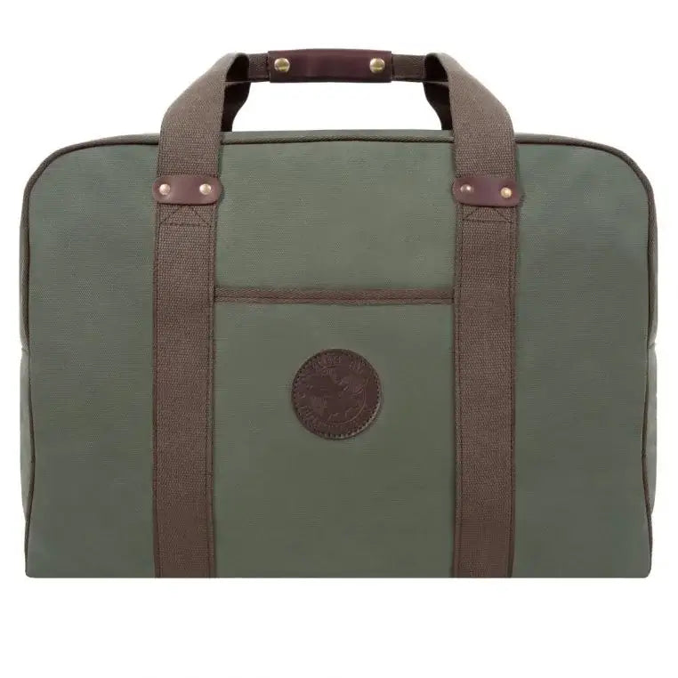 Medium Safari Duffel In Olive Drab Green On A White Background
