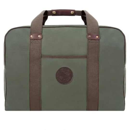 Medium Safari Duffel In Olive Drab Green On A White Background