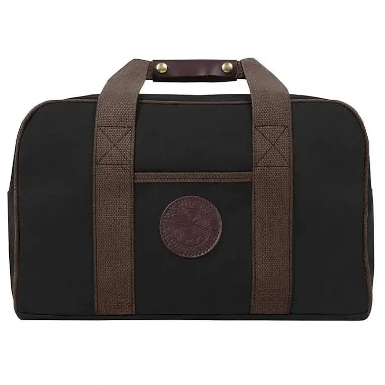 Small Safari Duffel In Black On A White Background