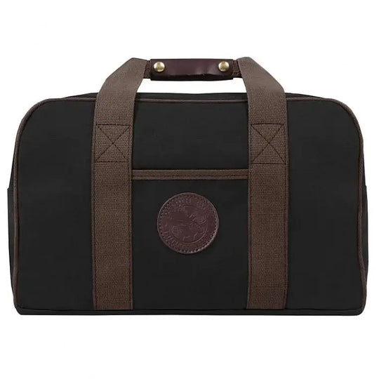 Small Safari Duffel In Black On A White Background