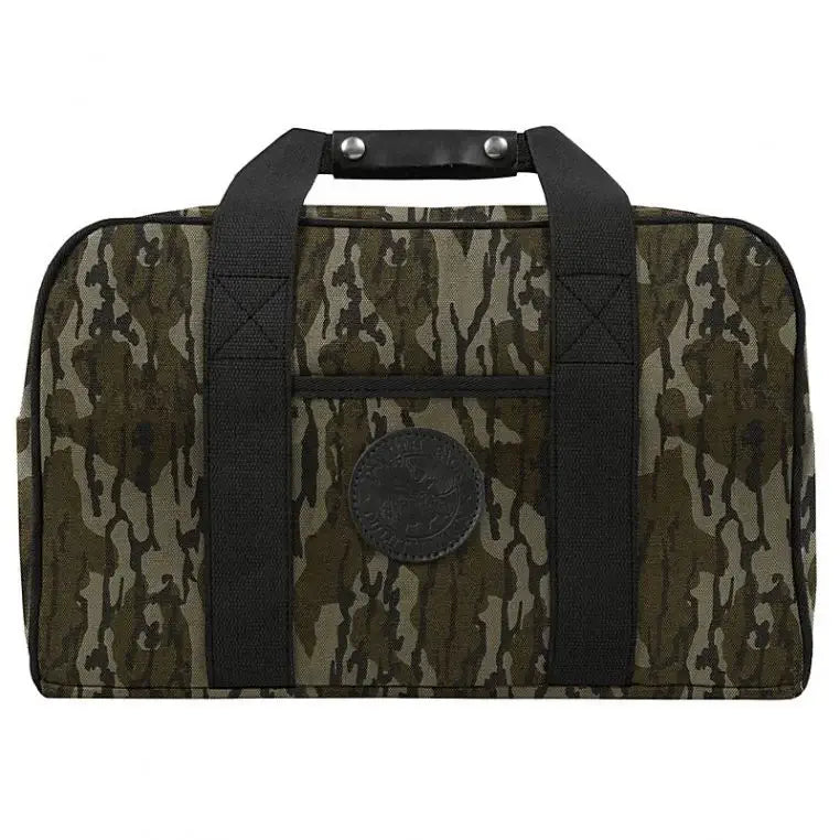 Small Safari Duffel In Mossy Oak Bottomland Camo On A White Background