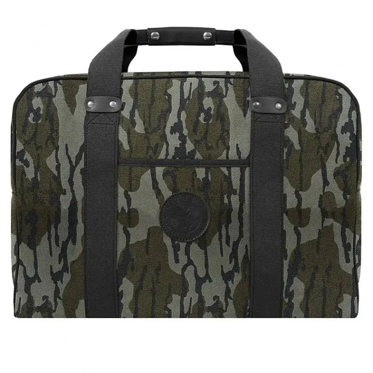 Medium Safari Duffel In Mossy Oak Bottomland Camo On A White Background