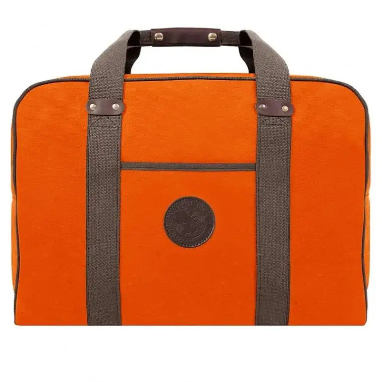Medium Safari Duffel In Orange On A White Background