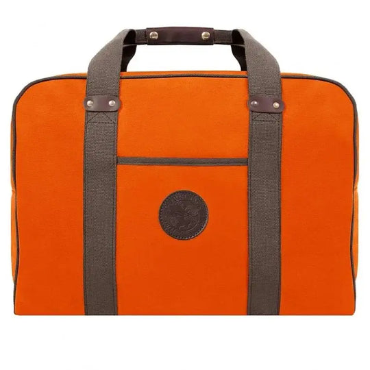 Medium Safari Duffel In Orange On A White Background