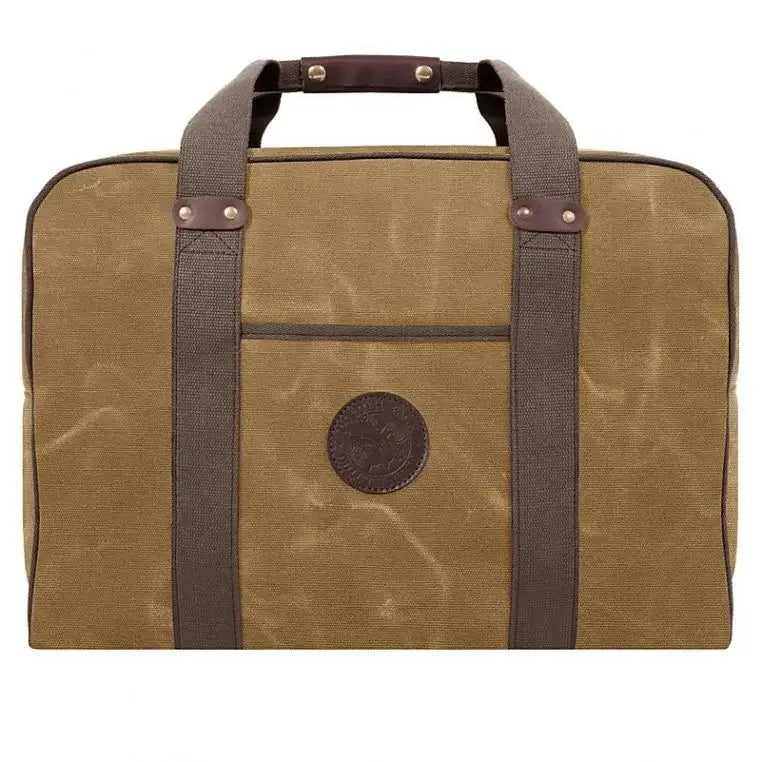 Medium Safari Duffel In Waxed Khaki On A White Background