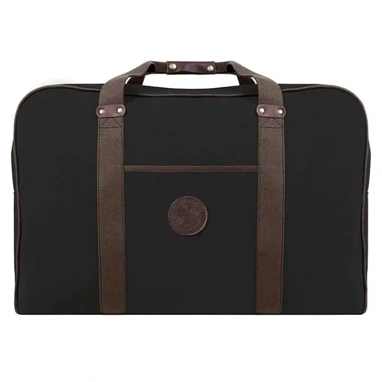 Large Safari Duffel In Black On A Plain White Background