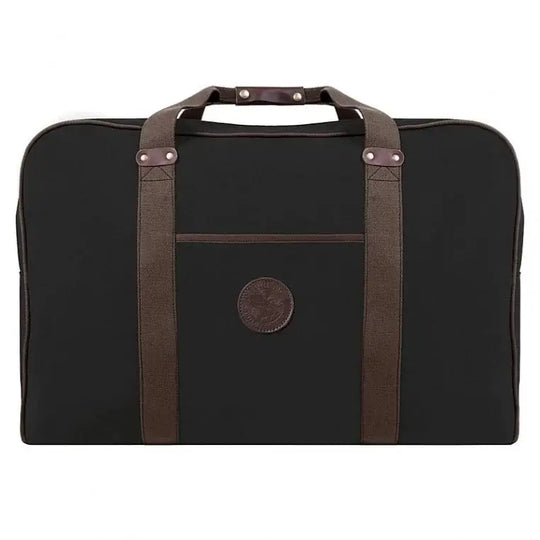 Large Safari Duffel In Black On A Plain White Background