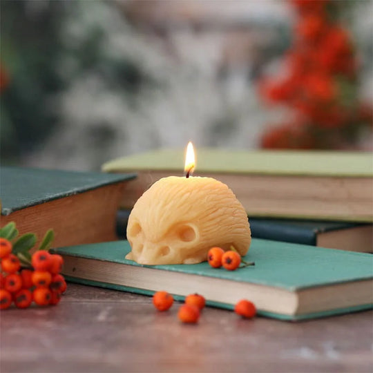 Beeswax Critter Candle Hedgehog Lifestyle