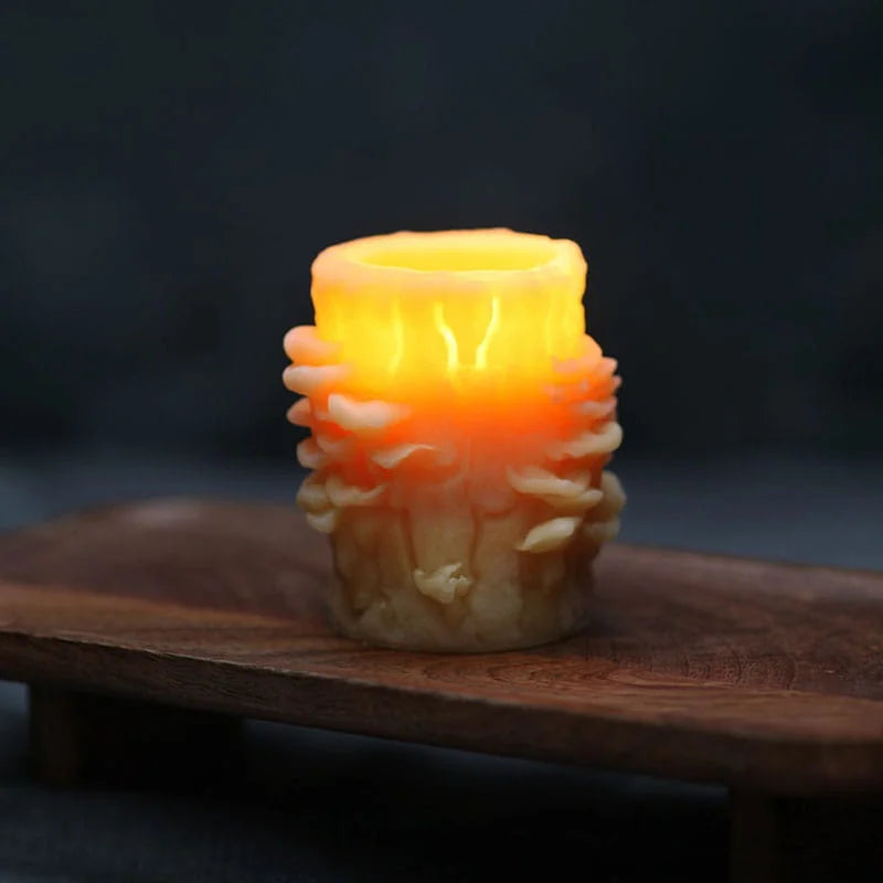 Beeswax Mushroom Candle Lifestyle Glow